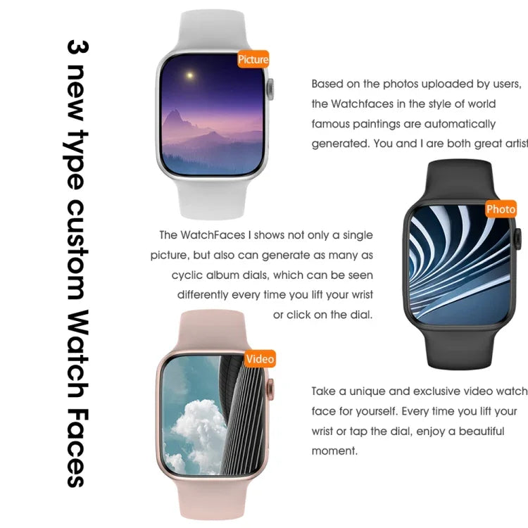 W59 2.2 inch Color Screen Smart Watch,Support Heart Rate Monitoring / Blood Pressure Monitoring