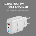 PD04 Type-C + USB Mobile Phone Charger with Type-C to Type-C Cable, UK Plug, UK Plug + Type-C to Type-C Cable