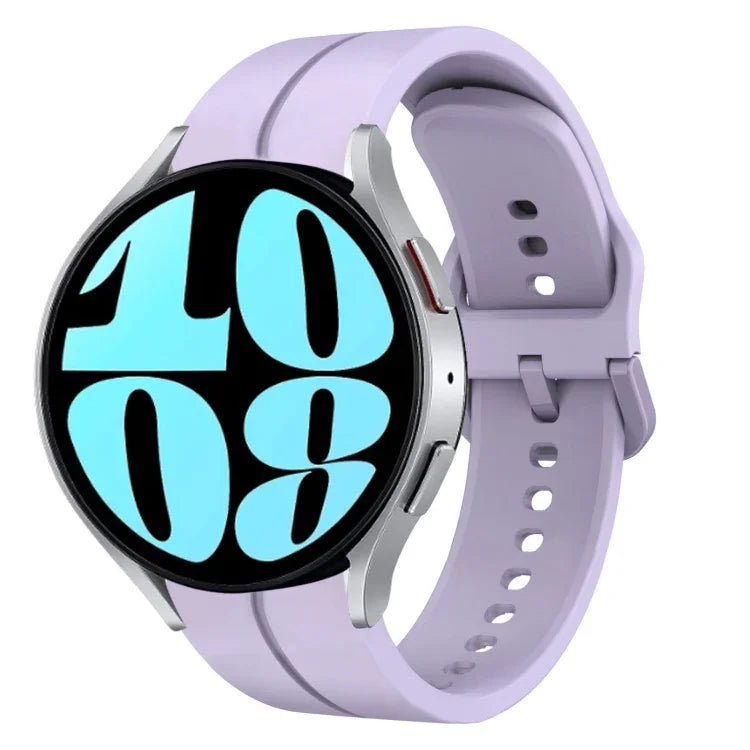 20mm Loop Silicone Watch Band, For Samsung Galaxy Watch 6 40mm, For Samsung Galaxy Watch 6 Classic 43mm
