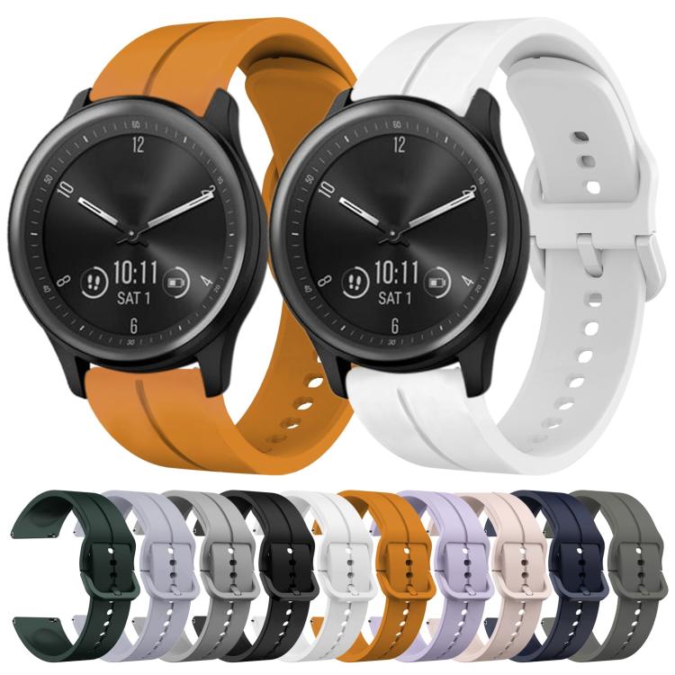 20mm Loop Silicone Watch Band, For Garmin Vivomove Sport, For Garmin Venu 2 Plus, For Garmin Approach S40, For Garmin Forerunner 158