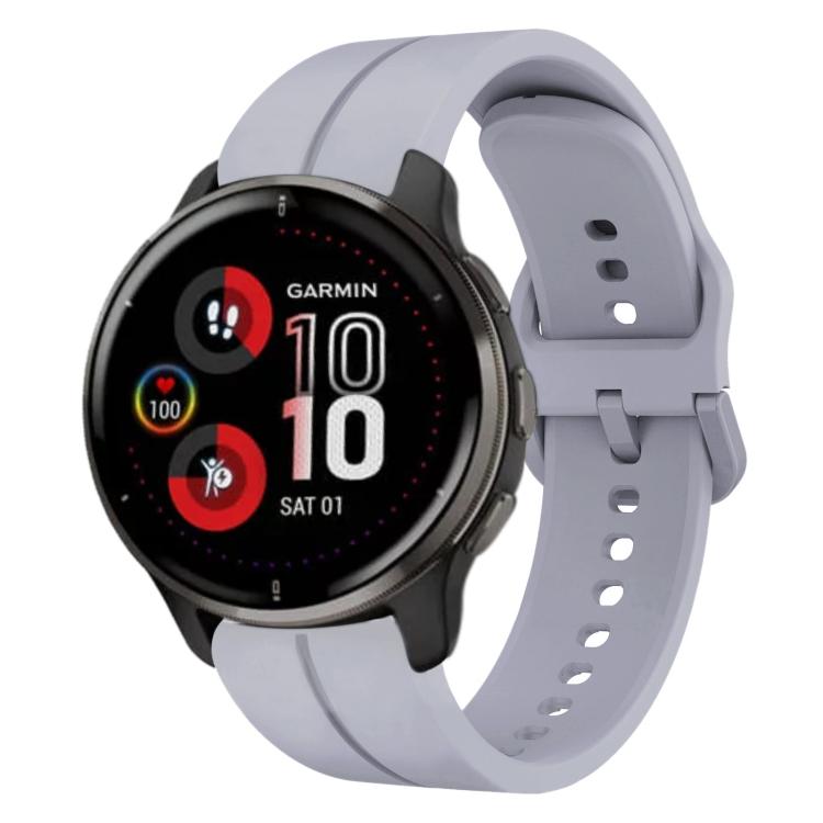 20mm Loop Silicone Watch Band, For Garmin Vivomove Sport, For Garmin Venu 2 Plus, For Garmin Approach S40, For Garmin Forerunner 158
