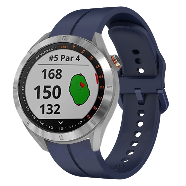 20mm Loop Silicone Watch Band, For Garmin Vivomove Sport, For Garmin Venu 2 Plus, For Garmin Approach S40, For Garmin Forerunner 158
