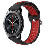 22mm Perforated Breathable Sports Silicone Watch Band, For Samsung Galaxy Watch3 45mm, For Samsung Gear S3 Classic, For Samsung Gear S3 Frontier