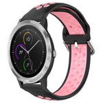 20mm Perforated Breathable Sports Silicone Watch Band, For Garmin Vivomove Trend, For Garmin Vivomove Sport, For Garmin Vivoactive3
