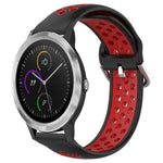 20mm Perforated Breathable Sports Silicone Watch Band, For Garmin Vivomove Trend, For Garmin Vivomove Sport, For Garmin Vivoactive3