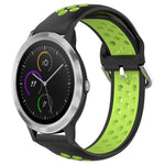 20mm Perforated Breathable Sports Silicone Watch Band, For Garmin Vivomove Trend, For Garmin Vivomove Sport, For Garmin Vivoactive3