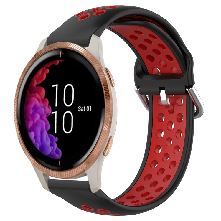20mm Perforated Breathable Sports Silicone Watch Band, For Garmin Forerunner 158, For Garmin Forerunner 55, For Garmin Venu