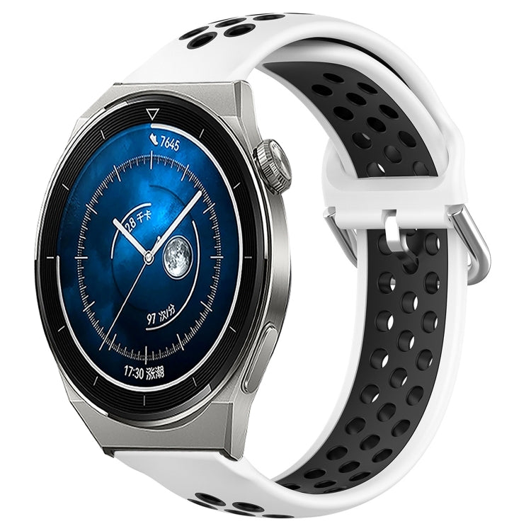 22mm Perforated Breathable Sports Silicone Watch Band, For Huawei Watch GT3 SE, For Huawei Watch GT3 Pro 46mm, For Huawei Watch Buds