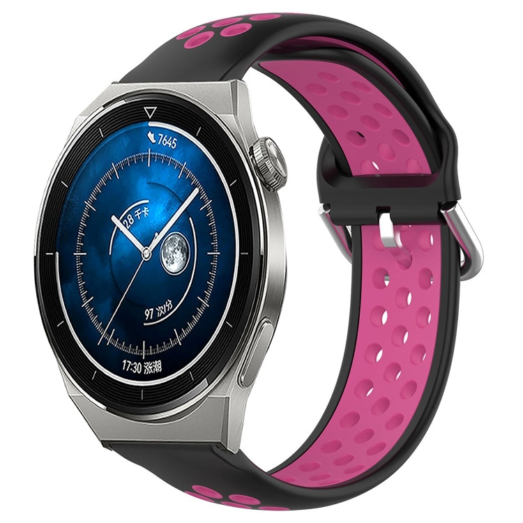 22mm Perforated Breathable Sports Silicone Watch Band, For Huawei Watch GT3 SE, For Huawei Watch GT3 Pro 46mm, For Huawei Watch Buds