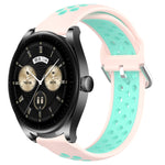 22mm Perforated Breathable Sports Silicone Watch Band, For Huawei Watch GT3 SE, For Huawei Watch GT3 Pro 46mm, For Huawei Watch Buds