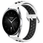 22mm Perforated Breathable Sports Silicone Watch Band, For Xiaomi Watch S2 42mm, For Xiaomi Watch S2 46mm, For Xiaomi MI Watch S1