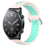 22mm Perforated Breathable Sports Silicone Watch Band, For Xiaomi Watch S2 42mm, For Xiaomi Watch S2 46mm, For Xiaomi MI Watch S1