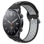 22mm Perforated Breathable Sports Silicone Watch Band, For Xiaomi Watch S2 42mm, For Xiaomi Watch S2 46mm, For Xiaomi MI Watch S1
