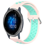22mm Perforated Breathable Sports Silicone Watch Band, For Garmin Venu 2, For Garmin Vivoactive4, For Garmin Forerunner 265 Music