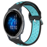 22mm Perforated Breathable Sports Silicone Watch Band, For Garmin Venu 2, For Garmin Vivoactive4, For Garmin Forerunner 265 Music