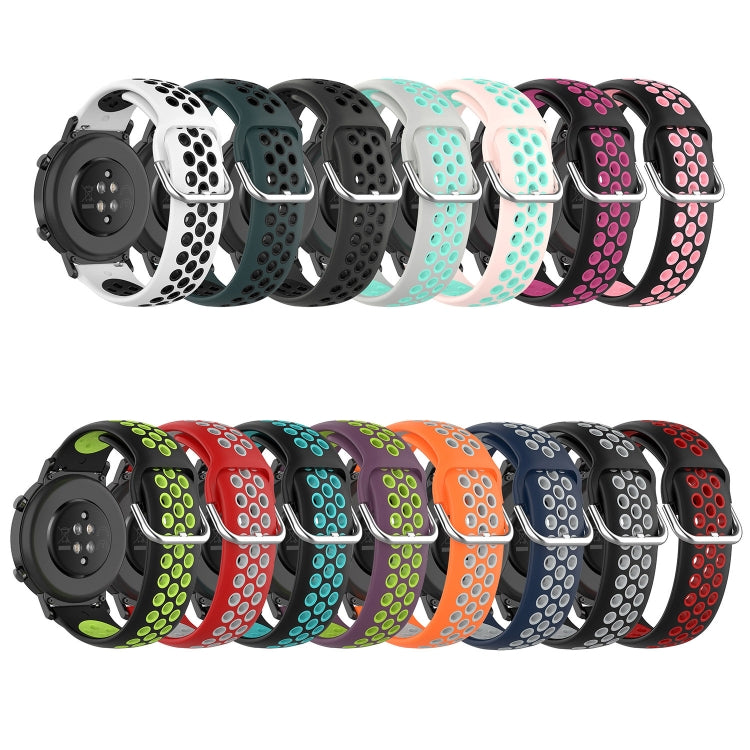 22mm Perforated Breathable Sports Silicone Watch Band, For Garmin Venu 2, For Garmin Vivoactive4, For Garmin Forerunner 265 Music