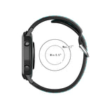 22mm Perforated Breathable Sports Silicone Watch Band, For Garmin Venu 2, For Garmin Vivoactive4, For Garmin Forerunner 265 Music