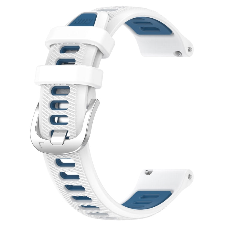 22mm Sports Two-Color Steel Buckle Silicone Watch Band, For Xiaomi Haylou RT2 LS10, For  Xiaomi Haylou RS4 LS12
