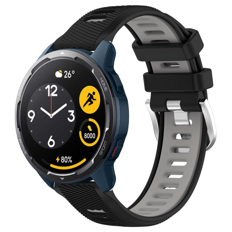 22mm Sports Two-Color Steel Buckle Silicone Watch Band, For Xiaomi Haylou RT2 LS10, For  Xiaomi Haylou RS4 LS12
