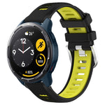 22mm Sports Two-Color Steel Buckle Silicone Watch Band, For Xiaomi Haylou RT2 LS10, For  Xiaomi Haylou RS4 LS12