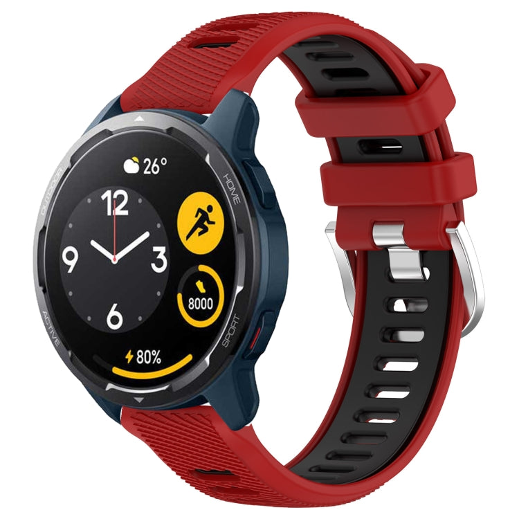 22mm Sports Two-Color Steel Buckle Silicone Watch Band, For Xiaomi Haylou RT2 LS10, For  Xiaomi Haylou RS4 LS12