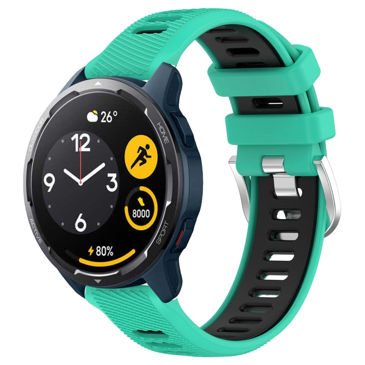 22mm Sports Two-Color Steel Buckle Silicone Watch Band, For Xiaomi Haylou RT2 LS10, For  Xiaomi Haylou RS4 LS12