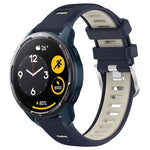 22mm Sports Two-Color Steel Buckle Silicone Watch Band, For Xiaomi Haylou RT2 LS10, For  Xiaomi Haylou RS4 LS12