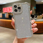 Diamond Gradient Glitter Plated TPU Phone Case, For iPhone 14 Pro Max, For iPhone 15 Plus, For iPhone 15, For iPhone 14 Plus, For iPhone 11 Pro