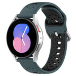 20mm Breathable Two-Color Silicone Watch Band, For Huawei Watch GT3 Pro 43mm, For Huawei Watch GT3 42mm, For Huawei Watch GT2 42mm