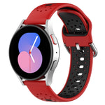 20mm Breathable Two-Color Silicone Watch Band, For Huawei Watch GT3 Pro 43mm, For Huawei Watch GT3 42mm, For Huawei Watch GT2 42mm