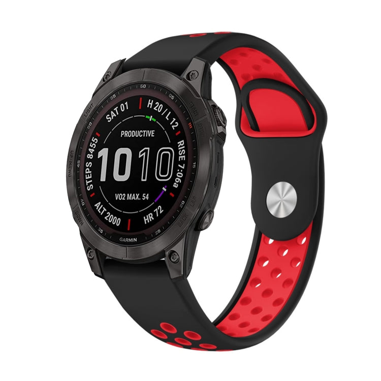 22mm Sports Breathable Silicone Watch Band, For Garmin MARQ Athlete Gen 2, For Garmin Instinct Crossover, For Garmin Instinct Crossover Solar, For Garmin Fenix 7