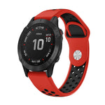 22mm Sports Breathable Silicone Watch Band, For Garmin Fenix 6 GPS, For Garmin Fenix 6 Pro GPS, For Garmin Fenix 6 Sapphire GPS, For Garmin Fenix 5