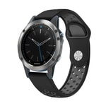 22mm Sports Breathable Silicone Watch Band, For Garmin Fenix 5 Plus, For Garmin Quatix 5, For Garmin Quatix 5 Sapphire, For Garmin Forerunner 955