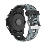 26mm Camouflage Printed Silicone Watch Band, For Garmin Fenix 3 Sapphire, For Garmin Descent MK 1, For Garmin Descent MK 2, For Garmin Descent MK 2i