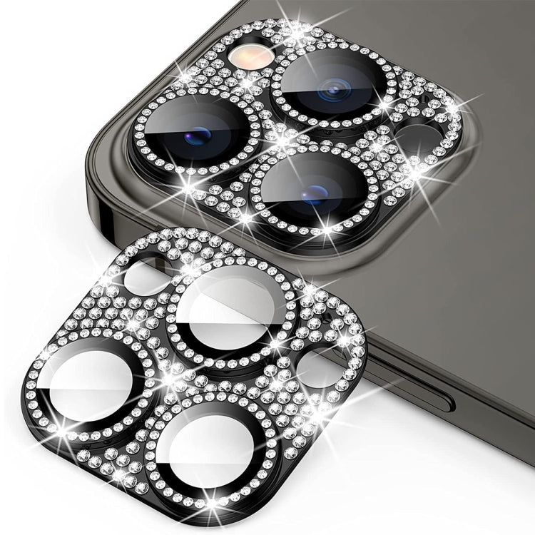 For iPhone 12 Pro Max ENKAY Hat-Prince Blink Diamond Camera Lens Aluminium Alloy Tempered Glass Film, For iPhone 12 Pro Max