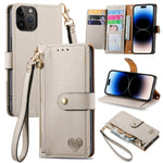 Love Zipper Lanyard Leather Phone Case, For iPhone 14 Pro Max, For iPhone 7 / 8 / SE 2022, For iPhone 13 Pro Max, For iPhone 13 Pro, For iPhone 13, For iPhone 12 / 12 Pro, For iPhone 12 Pro Max, For iPhone 11 Pro Max