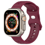 Reverse Buckle Dot Texture Silicone Watch Band, For Apple Watch 38mm
