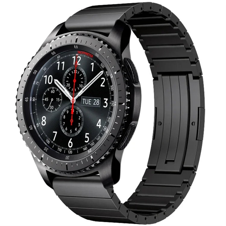 One Bead Titanium Alloy Watch Band, For Samsung Galaxy Watch 3 45mm, For Samsung Gear S3 Classic, For Samsung Gear S3 Frontier, For Samsung Galaxy Watch 46mm, For Samsung Galaxy Watch 42mm