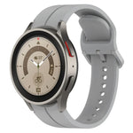 Grooved Color Buckle Silicone Watch Band, For Samsung Galaxy Watch 6 / 6 Classic