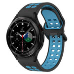 Two-Color Breathable Silicone Watch Band, For Samsung  Galaxy Watch 4 Classic 42mm