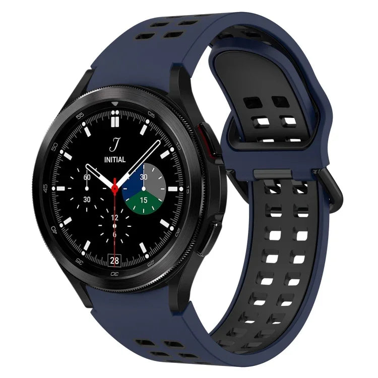 Two-Color Breathable Silicone Watch Band, For Samsung  Galaxy Watch 4 Classic 42mm
