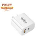 PD30W USB-C / Type-C + QC3.0 USB Dual Port Charger, AU Plug, AU Plug, HK Warehouse