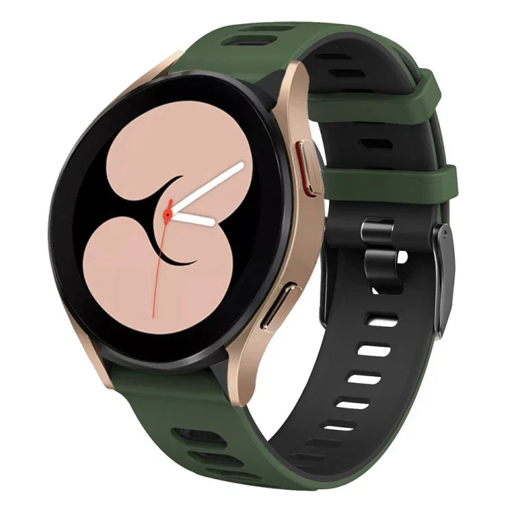 20mm Two-color Silicone Watch Band, For Samsung Galaxy Watch 5  40mm