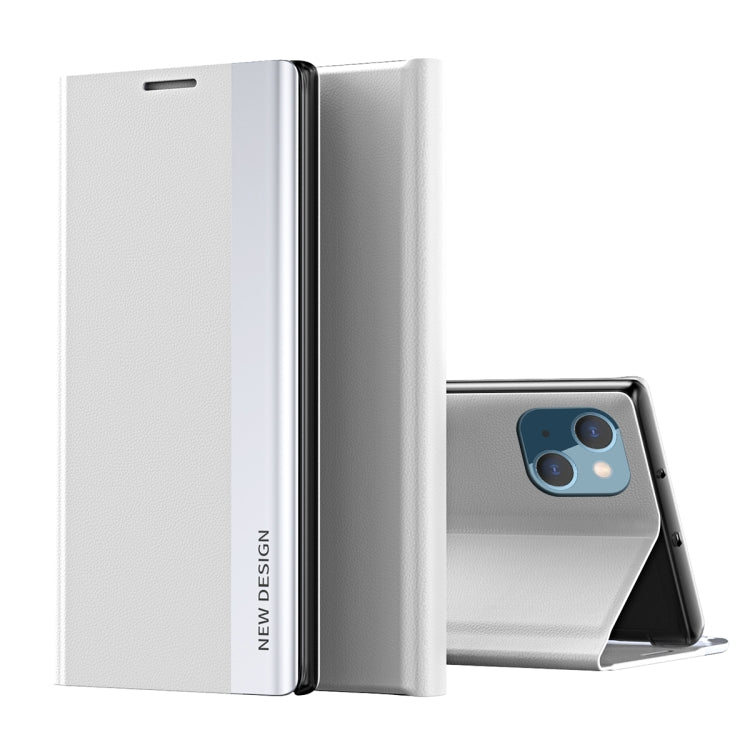Side Electroplated Adsorption Leather Phone Case, For iPhone 15