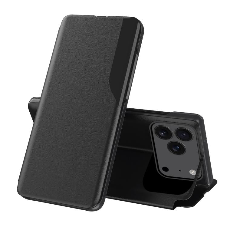 Side Display Flip Leather Phone Case, For iPhone 17e / 16e, For iPhone 17 Pro Max, For iPhone 17 Pro, For iPhone 17, For iPhone Air, For iPhone 16 Pro Max, For iPhone 16 Pro, For iPhone 16 Plus