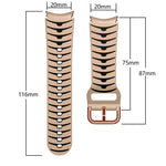 Curved Texture Silicone Watch Band, For Samsung Galaxy Watch 6 Classic 47mm, For Samsung Galaxy Watch 6 44mm, For Samsung Galaxy Watch 6 40mm