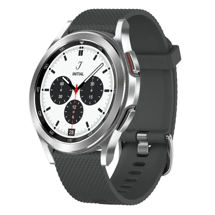 20mm Diamond Textured Silicone Watch Band, For Samsung  Galaxy Watch 4 Classic 42mm, For Samsung Galaxy Watch Active 2 44mm, For Samsung Galaxy Watch Active 2 40mm, For Samsung Galaxy Watch 42mm
