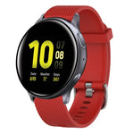 20mm Diamond Textured Silicone Watch Band, For Samsung  Galaxy Watch 4 Classic 42mm, For Samsung Galaxy Watch Active 2 44mm, For Samsung Galaxy Watch Active 2 40mm, For Samsung Galaxy Watch 42mm