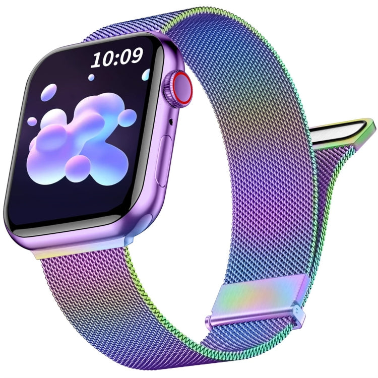 Milan Double Magnetic Steel Mesh Watch Band, For Apple Watch Ultra 49mm, For Apple Watch 8 41mm, For Apple Watch 8 45mm, For Apple Watch SE 2022 40mm, For Apple Watch SE 2022 44mm, For Apple Watch 7 41mm