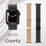 Milan Double Magnetic Steel Mesh Watch Band, For  Apple Watch 7 45mm, For Apple Watch SE 40mm, For Apple Watch SE 44mm, For Apple Watch 6 40mm, For Apple Watch 6 44mm, For Apple Watch 5 44mm